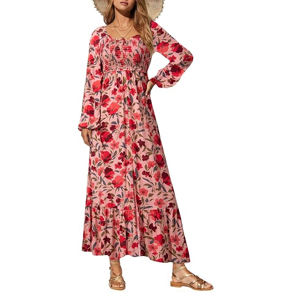 Amazon.com: Lost + Wander All Summer Long Maxi Dress Multi Floral SM :  Clothing, Shoes & Jewelry