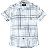 Carhartt Men's Rugged Flex Relaxed Fit Lightweight Short-Sleeve Button Down Shirt