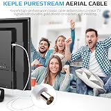 Keple TV Aerial Cable 1m Coaxial Extension Lead with Male Connector view 7
