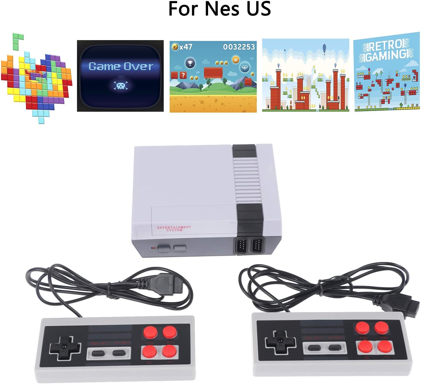 Retro Game Console AV Output NES Console Built-in Hundreds of TV Game Player Family 620 Classic Video Games: Toys & Games