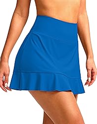 Soothfeel Women's Swim Skirt with Pocket High