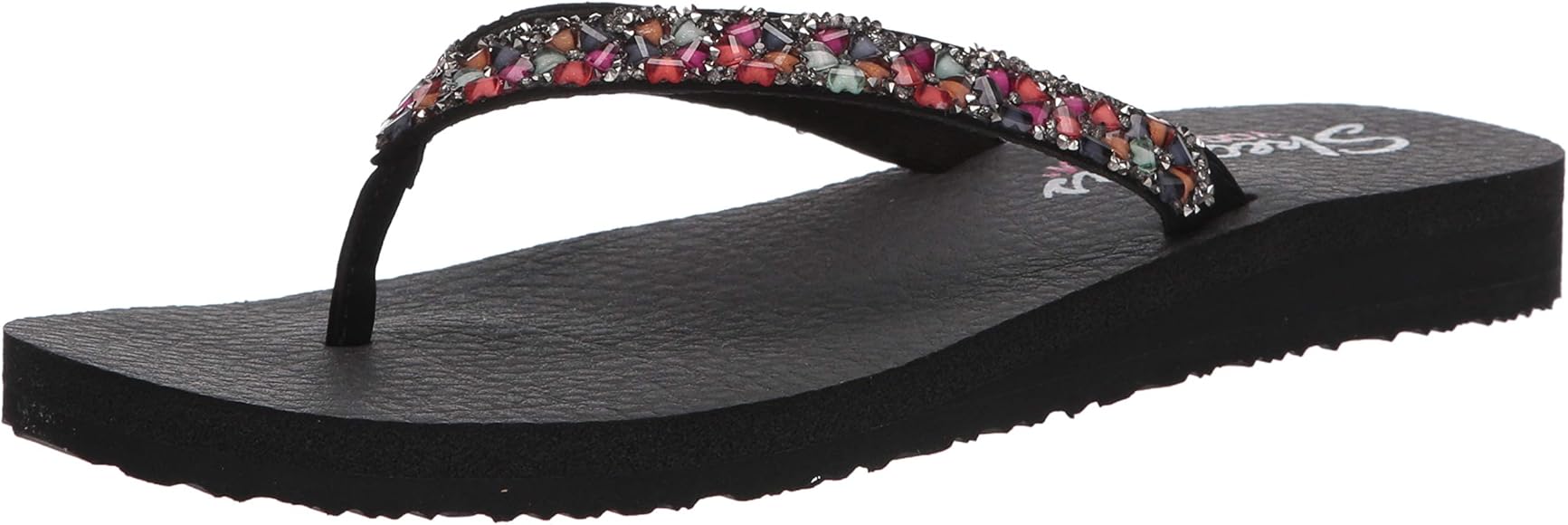skechers meditation daisy flip flops