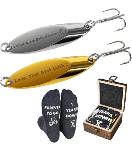 11 years and i'm still hooked on you fishing lure Amazon.com : Anniversary Hook Gift for Him Her 1 Year & I'm Still Hooked  Fishing Lure Gifts Fisherman Gifts for Husband Boyfriend First Year Gift  Wedding 1st Year Anniversary Hook Valentine's Day