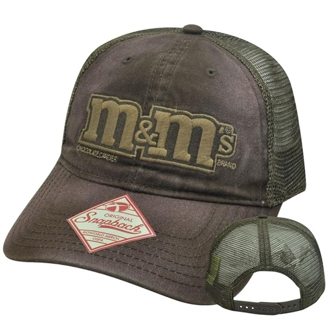 M&Ms Logo Adjustable Snapback Baseball Hat Movie And Tv