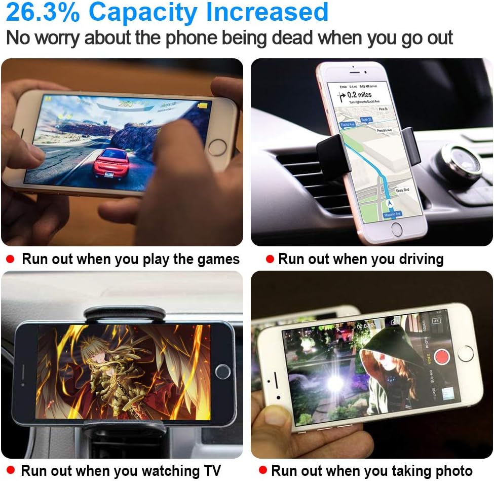 Rommisie 2280mAh Battery for iPhone 7 Battery Replacement, high Capacity, Polymer Lithiumion, Equipped with a Full Set of Professional Maintenance Kits, adhesives and Instructions - Two-Year Warranty: Home Audio & Theater