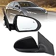 Lqito Right Passenger Side Mirror Compatible With 2017 2018 2019 2020 Hyundai Elantra With Power Glass Heated Blind Spot Black Replace#87620F3020(7Pins）