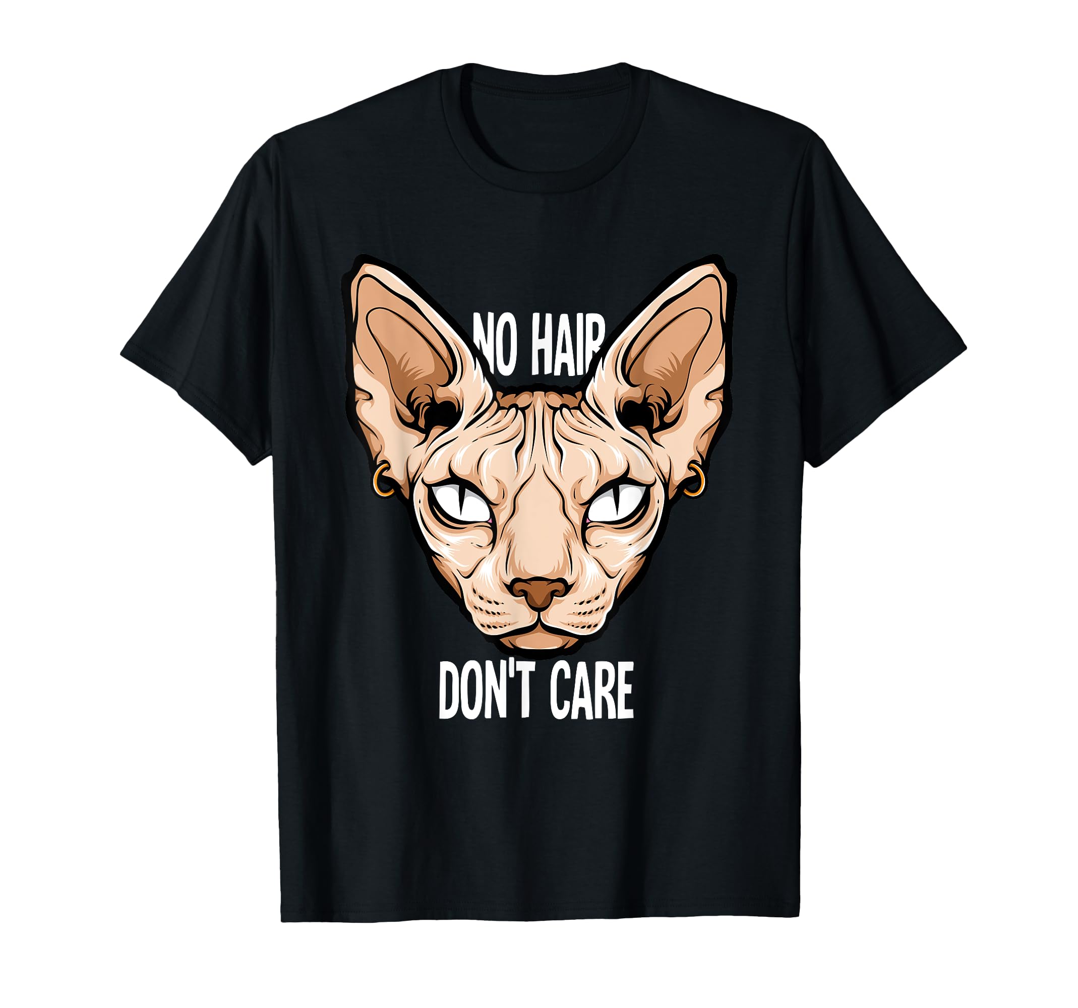 Sphynx Cat No Hair Don't Care T-Shirt