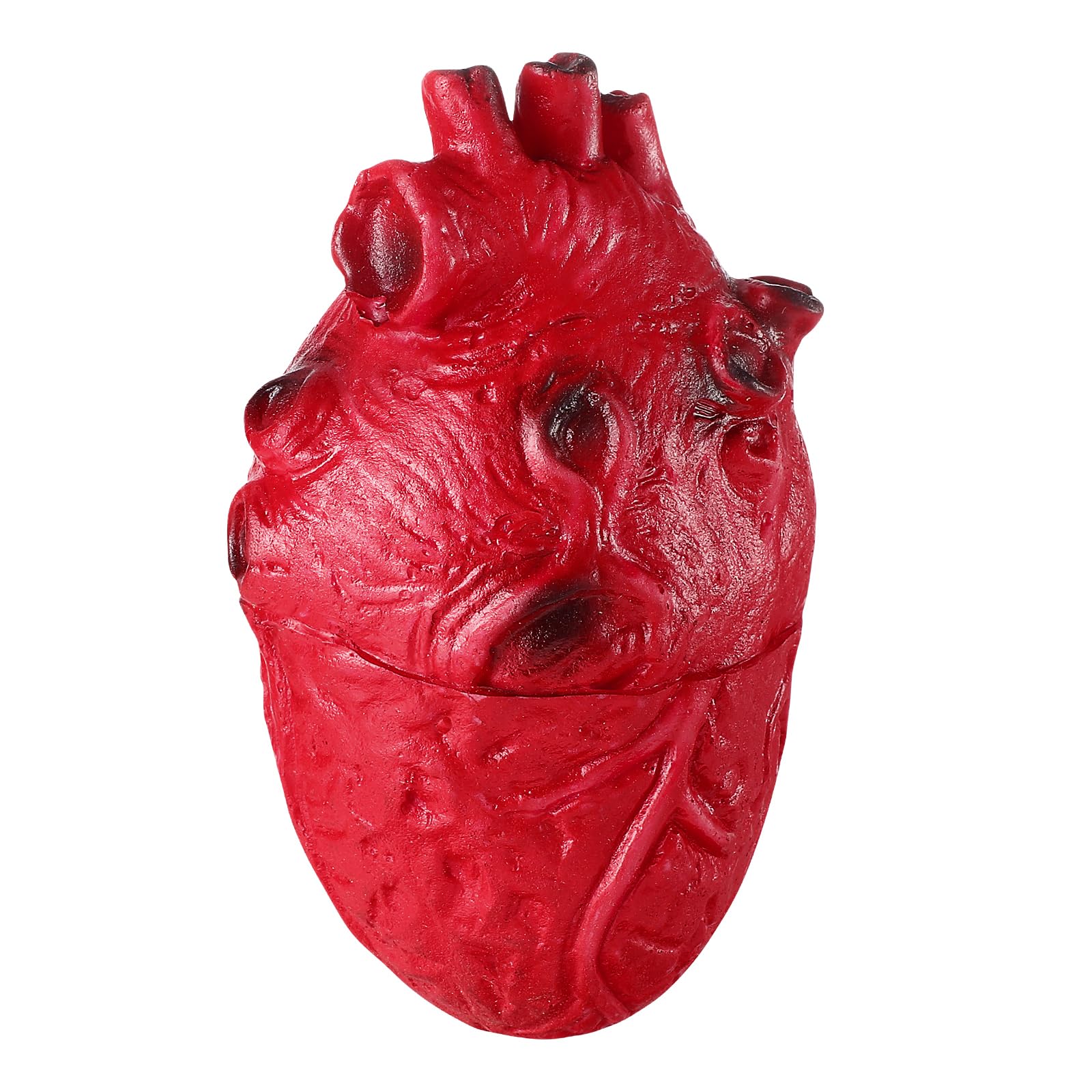 PRETYZOOM Halloween Fake Heart Blood Prop - Simulation Ornament, Scary Body Parts, Realistic Human Zombie Party Haunted House Decoration