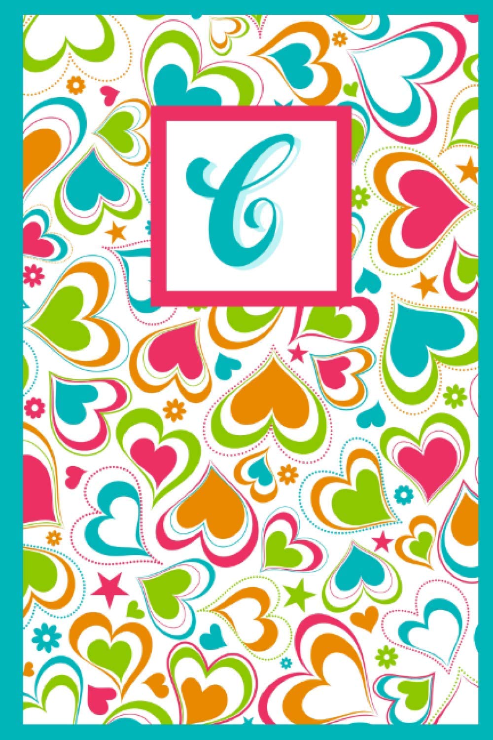 Monogram Notebook Journal - Letter C: Cute Hearts (Monogrammed Notebook Journals)