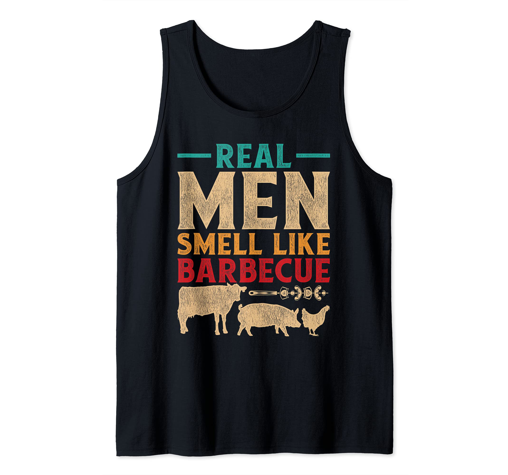 Grillmaster Smoking Meat Grilled Steak BBQ Chef Men Barbecue Tank Top