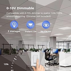 AIKVSXER 12 Pack 2x2 LED Flat Panel Light, Flush