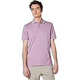 BOSS Mens Square Patch Logo Slim Fit Cotton Polo Shirt
