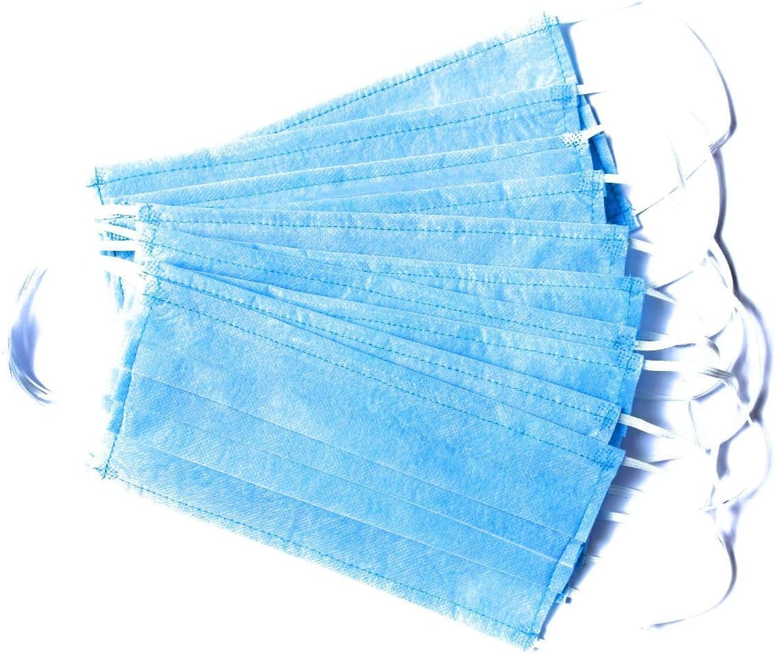 SILENT SILENT Disposable Surgical Air Polution Mask Face Mask, 3 PLAY Blue - 50 Pieces