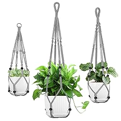 IDEEEPAN 3 Pack Macrame Plant Hanger