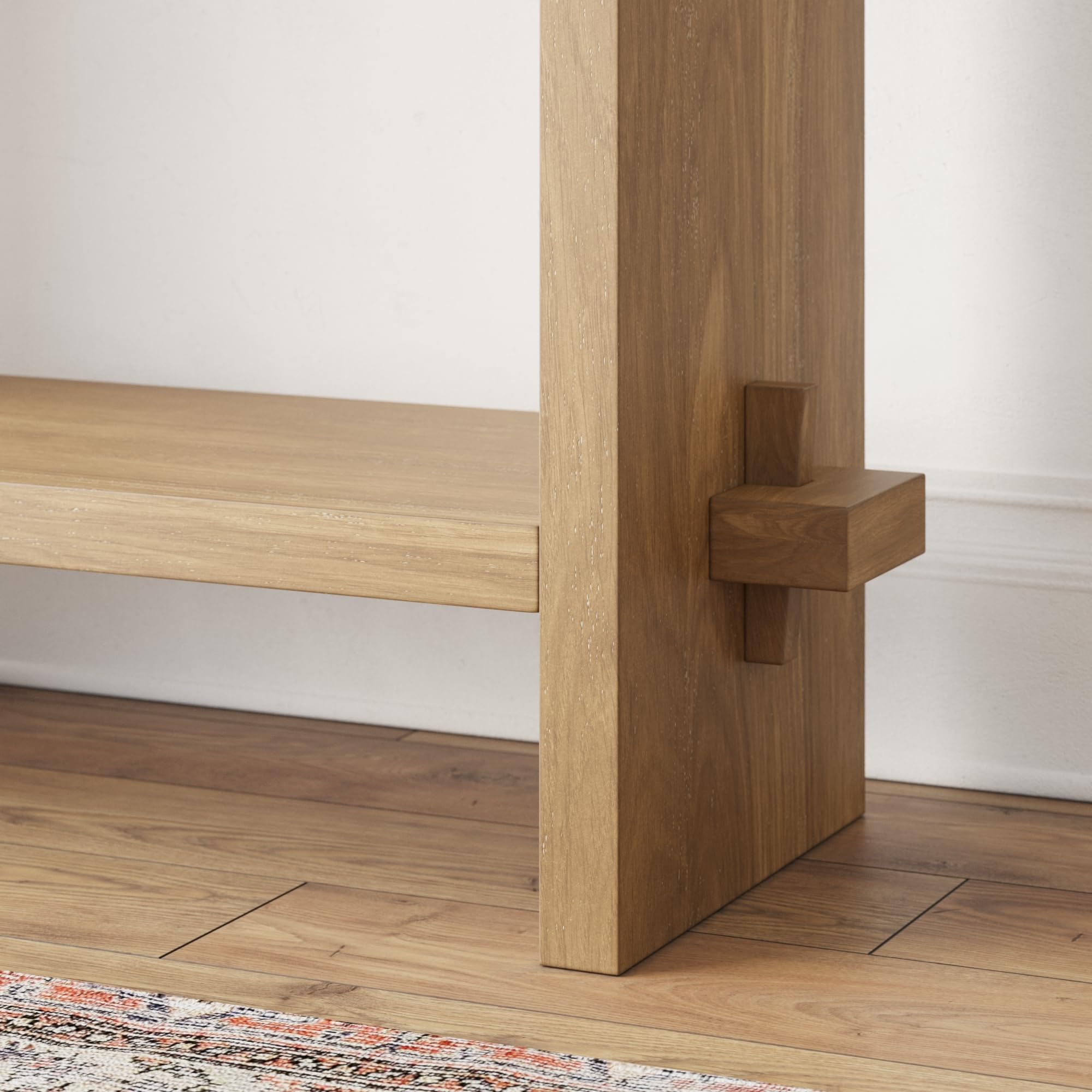 Nathan James Virgo Wood Accent Storage Console Sofa Table, For Entryway ...