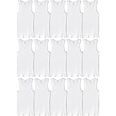 Active 23 Iconic Mens Multi-Pack Tanks White Tank Top Breathable A Shirt, Moisture Wicking Undershirts, Tag Free and Durable