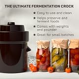 Kenley 2 Litre Fermentation Crock Jar with Lid & Weights view 2
