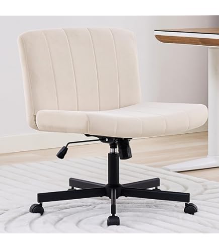 Amazon.com: PayLessHere Criss Cross Chair Wide, Armless Office