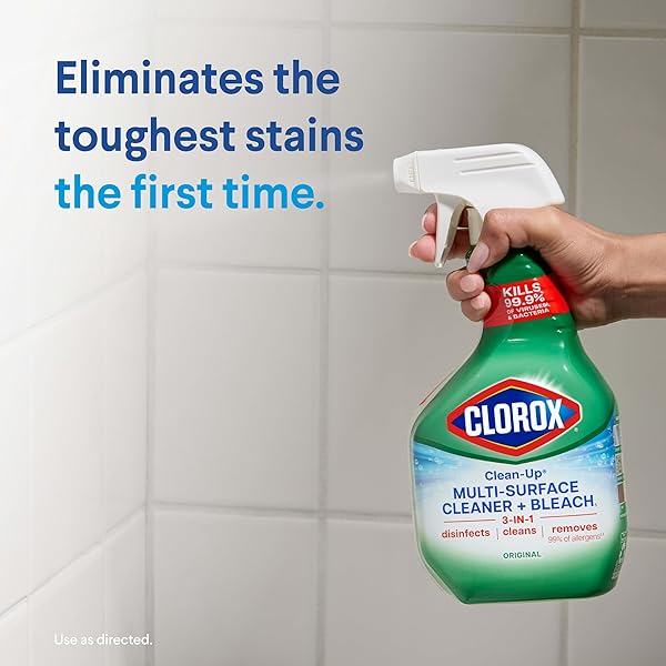 CLOROX CLEAN-UP ALL PURPOSE CLEANER WITH BLEACH ORIGINAL, HOUSEHOLD ESSENTIALS, 64 OUNCE REFILL BOTTLE