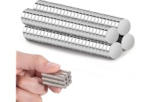 RHINOCATS Fridge Magnets, Tiny Magnet for Crafts, Strong Small Round Magnets, 6mm x 2mm(DxH), 100 Packs