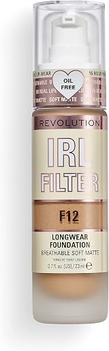 Revolution Beauty IRL Filter Longwear Foundation F12 23ml Matte 16HR Buildable