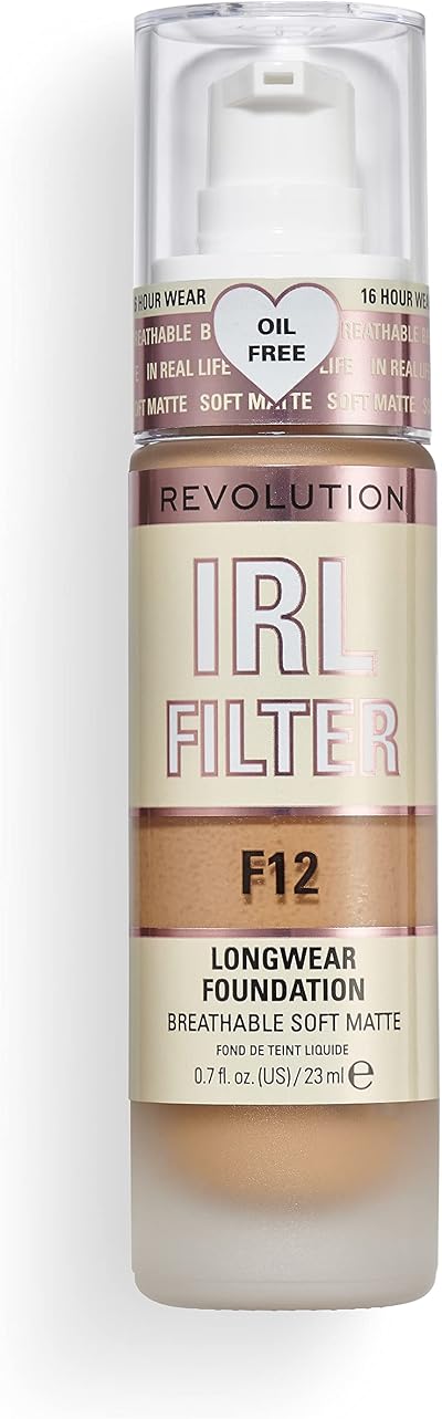 Revolution Beauty IRL Filter Longwear Foundation F12 23ml Matte 16HR Buildable