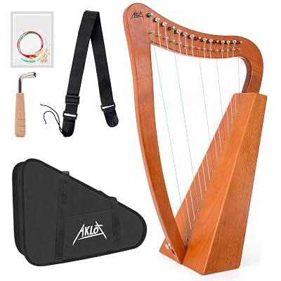 アイリッシュハープ　AKLOT 15弦ハープ Aklot 15弦竪琴 ハープ 15弦 Cameroon | Ubuy