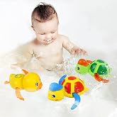Bath Toys, Floating Wind Up Turtle and Duck for Kids 18M+, 3 Pack | Swimming Animals, Bathtub Toys, Water Pool Toys for Kids Boys and Girls, Battery Free, Shower &amp; Birthday Gift