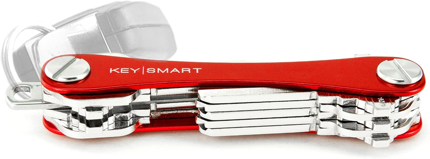 KeySmart - Compact Key Holder and Keychain Organizer (up to 14 Keys, Black): Office Products