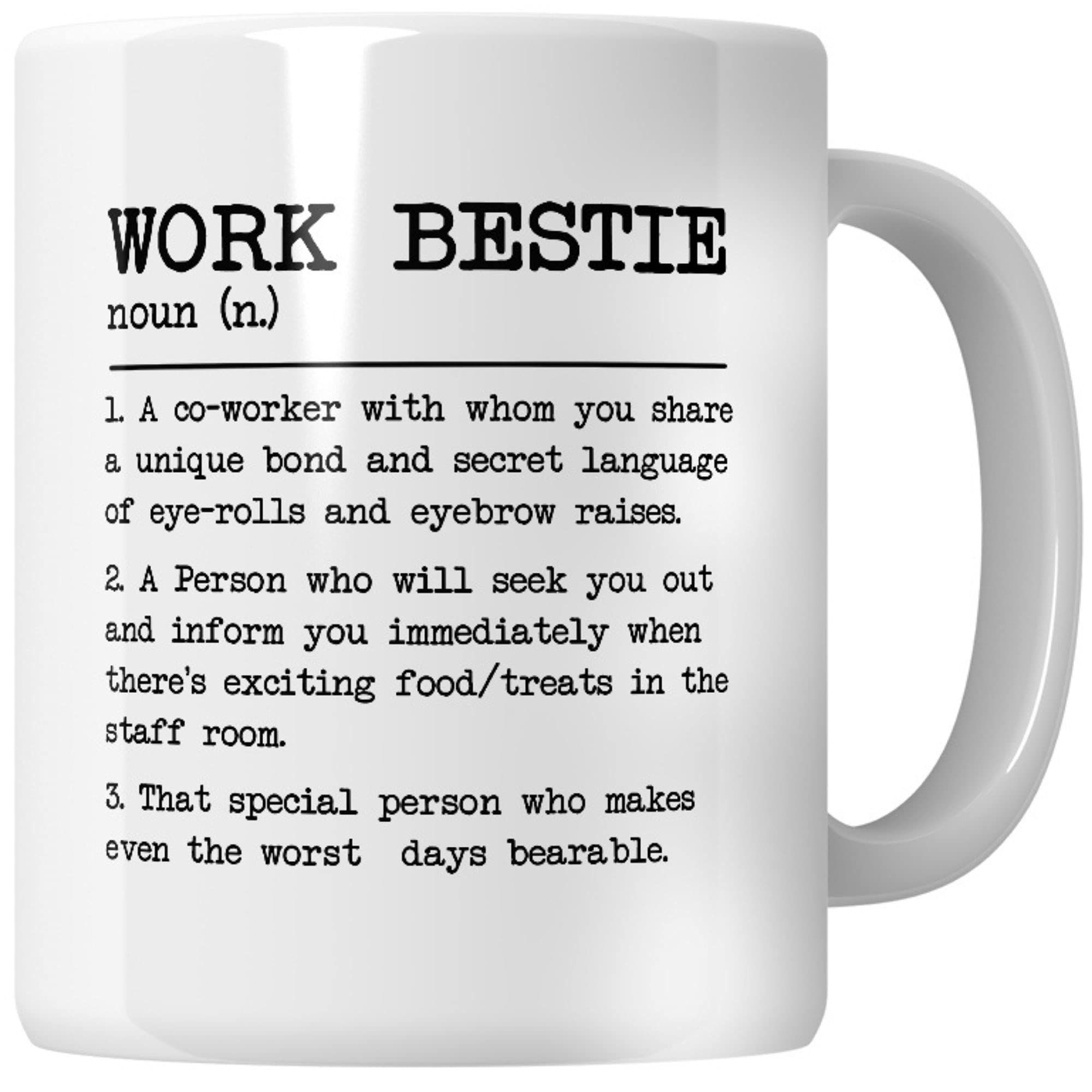 WG - Work Bestie! Mug for Bestfriend, Coffee Sister, Mug for Friend, Amazing Coffee Mug, Best Friend Coffee Mug