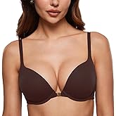INLYRIC Women's Push Up Bra Front Closure Bras Supportive Tshirt Demi Plunge Underwire Bra Inbarely Plus Collection