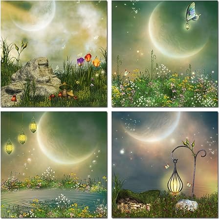 Fairy Wall Art Fairy Dance Fantasy Canvas Art Prints For Girls Room Dancing Art Print Canvas Print Painting Prints Home Living Home Decor Kromasol Com