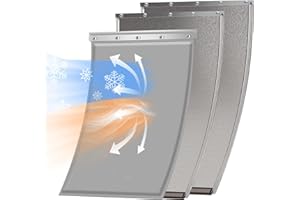 MIAOTONG 3-Flap Large Dog Door Replacement Flap with Screws, Compatible with PetSafe Freedom Doggie Doors PAC11-11039, 10 1/8" X 16 7/8", Pet Door Replacement Flap for Extreme Weather Resistance(-20 to 120°F)