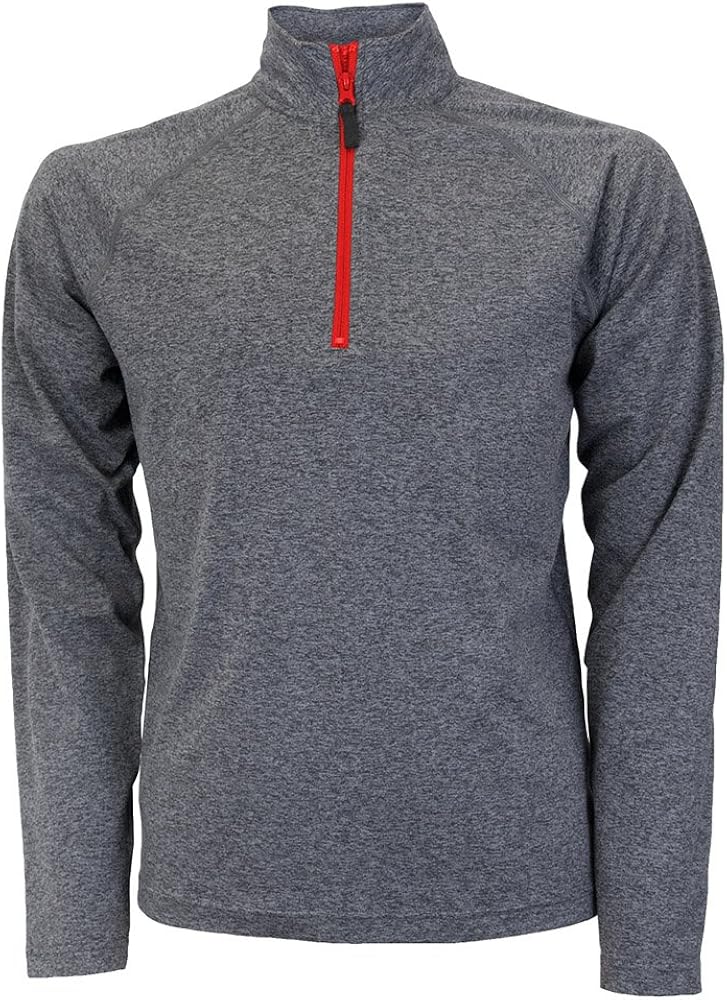 Active Active Shirts Tees Soffe Mens Adult Melange Quarter Zip Sunpu Com Ua