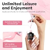 Modelones 8-in-One Pink Gel Builder 15ml Nail Strengthener Base Coat view 8