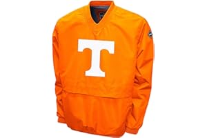 Franchise Club Men's Big Logo College Windshell V-Neck Pullover Jacket