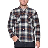 The B.C. Clothing Co. Heritage Men's Textured Flannel Shirt (US, Alpha, Medium, Regular, Regular, Blue)
