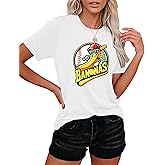 Banana Shirts Baseball Shirt for Women Team Womens Funny Baseball Fan Short Sleeve Tee Top