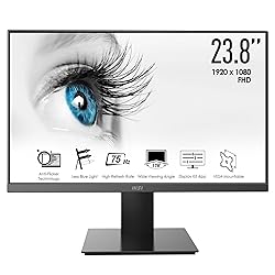 MSI Pro MP241X 24” Monitor, Full HD 1080p, 75Hz