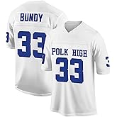 Tocament 33 AL Bundy Jersey,Polk High Football Jerseys,Blue White Sports Shirt Men's 90S Hip Hop Clothing Party S-XXXL
