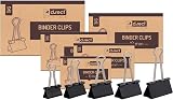 D.RECT 51 mm Binder Clips Pack of 12 Extra Large Bulldog Clips view 5