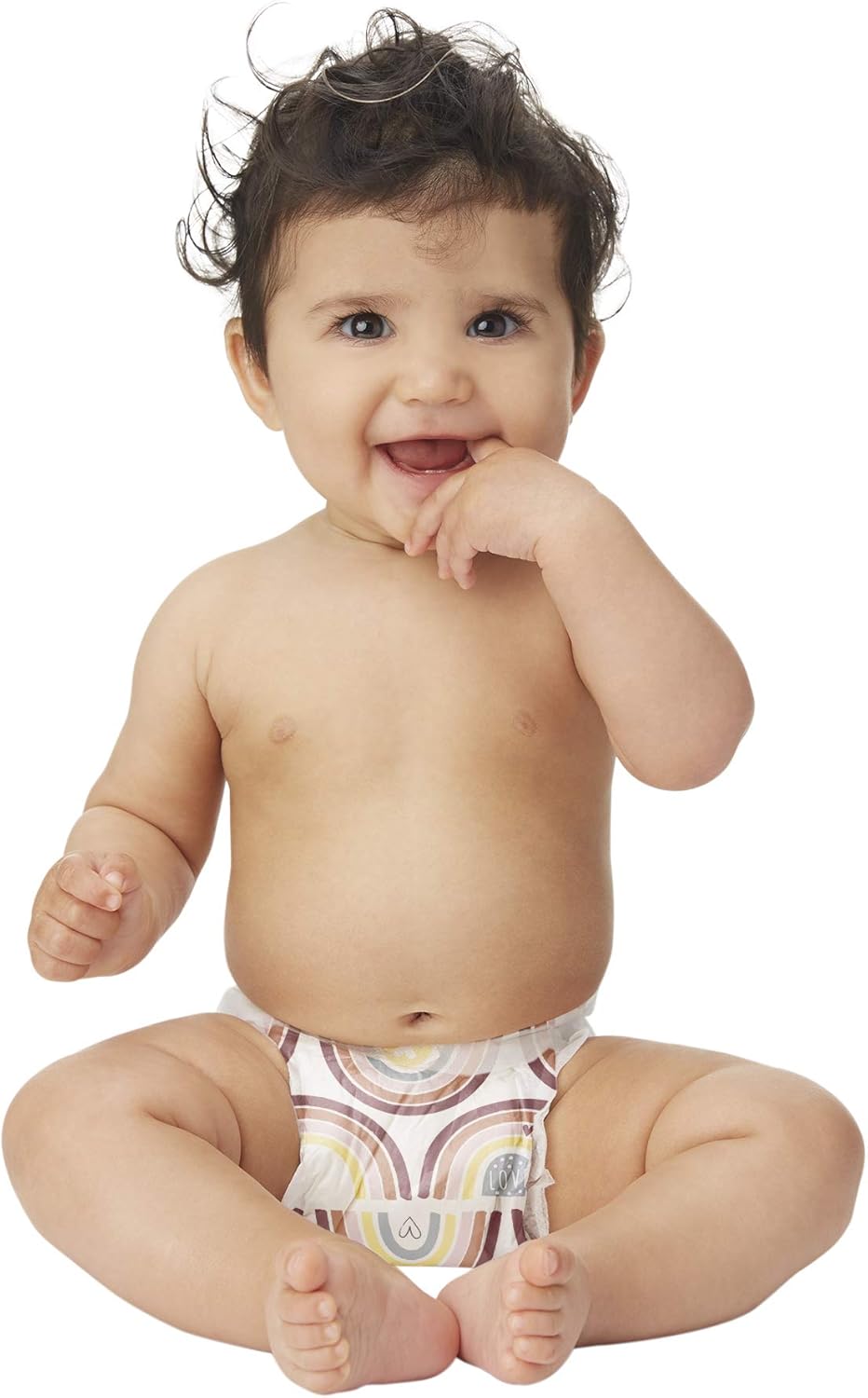 The Honest Company, Club Box Clean Conscious Diapers Spring Seasonal, Catching Rainbows, Size 5, 50 Count: Health & Personal Care