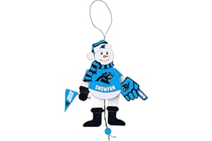 BOELTER BRANDS NFL Wooden Cheering Snowman Ornament
