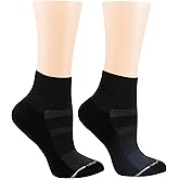 Quarter Socks | Dr Motion Compression Socks | Solid Half-Cushion ( 2 Pack )