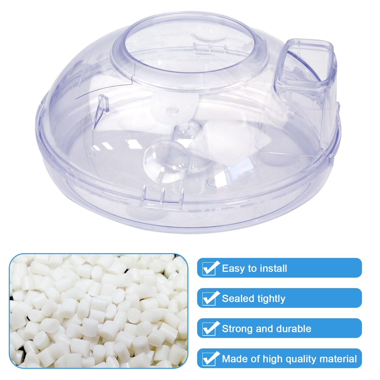 2 1/2 Quart Water Pan (Basin) for Rainbow Vacuum Cleaner E2 Type 12 Transparent Vacuum Water Pan