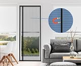 DIKER Side Opening Magnetic Fly Screen Door 70x200cm Black view 3