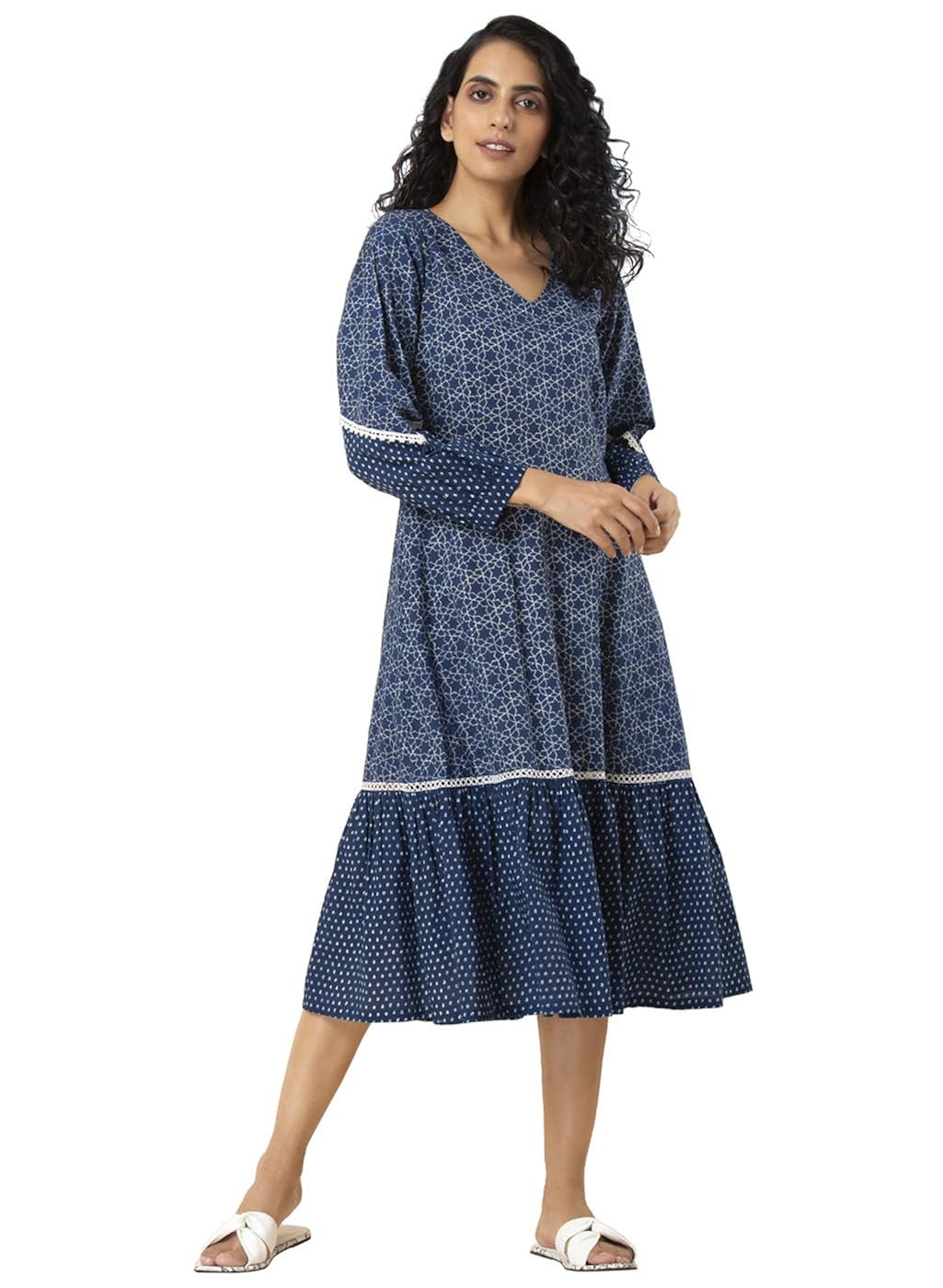 Buy Indya Cotton aline Dress at Amazon.in