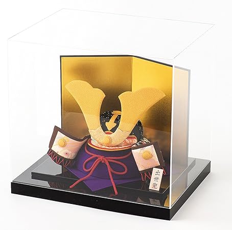 Amazon 兜飾り 収納ケース入り 五月人形 ケース飾り 極上大将 兜 間口34cm X 奥行24cm X 高さ26cm 兜飾り おもちゃ