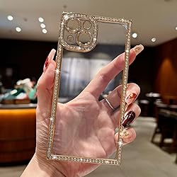 ROSEHUI Clear Glitter Phone Case for iPhone