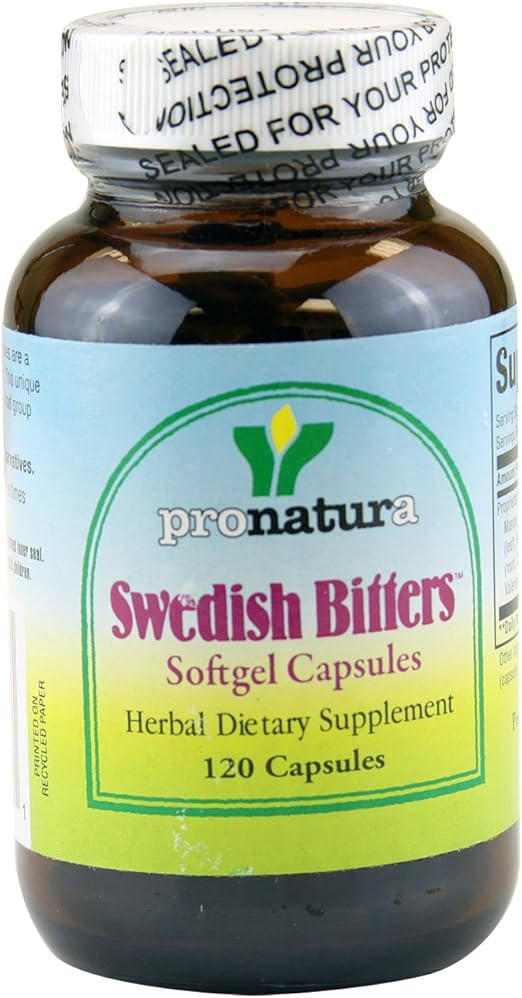 Herbal Dietary Supplement Swedish Bitters Capsules (120